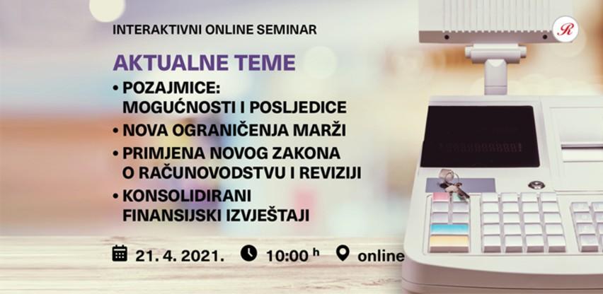 Novi interaktivni online Revicon seminar: Aktualne teme
