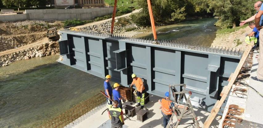 Toplice: Počela montaža konstrukcije mosta