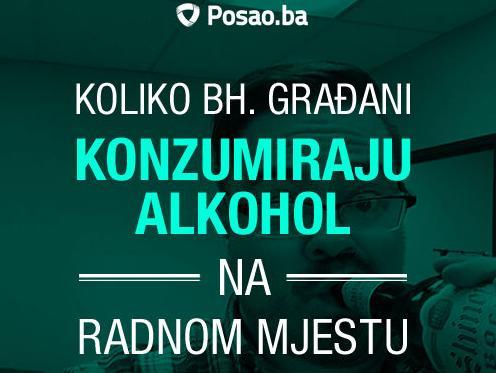 Skoro 20 posto bh. građana konzumira alkohol tokom radnog vremena