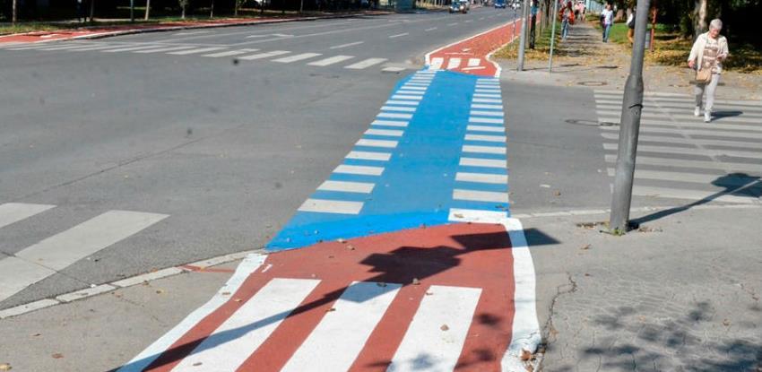 Biciklistička staza kroz Vilsonovo šetalište dobija saobraćajnu signalizaciju