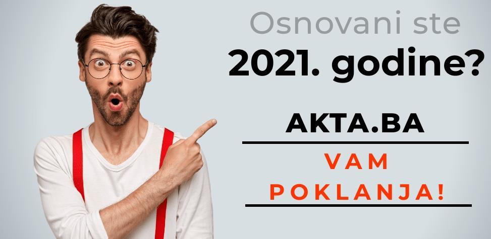 Podrška novoosnovanim biznisima: Akta.ba poklanja besplatno korištenje