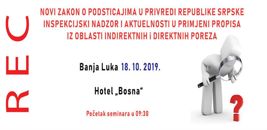 Novi Zakon o podsticajima u privredi Republike Srpske