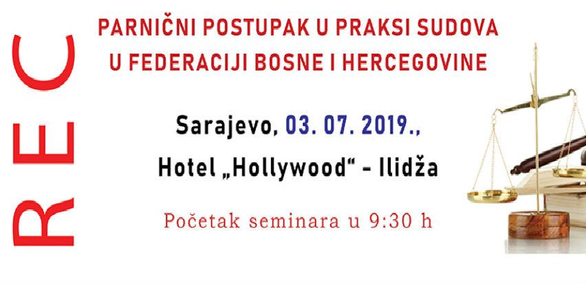 Rec seminar: Parnični postupak u praksi sudova u FBiH