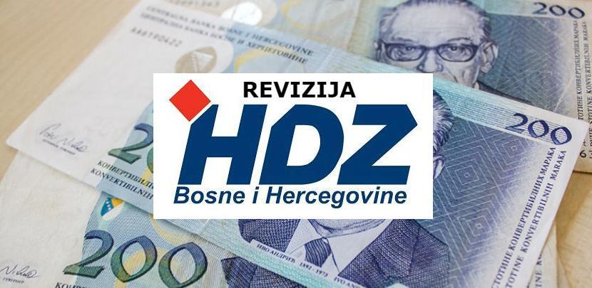 Revizija: Oko 47.600 KM priloga HDZ-a nije prošlo kroz banku