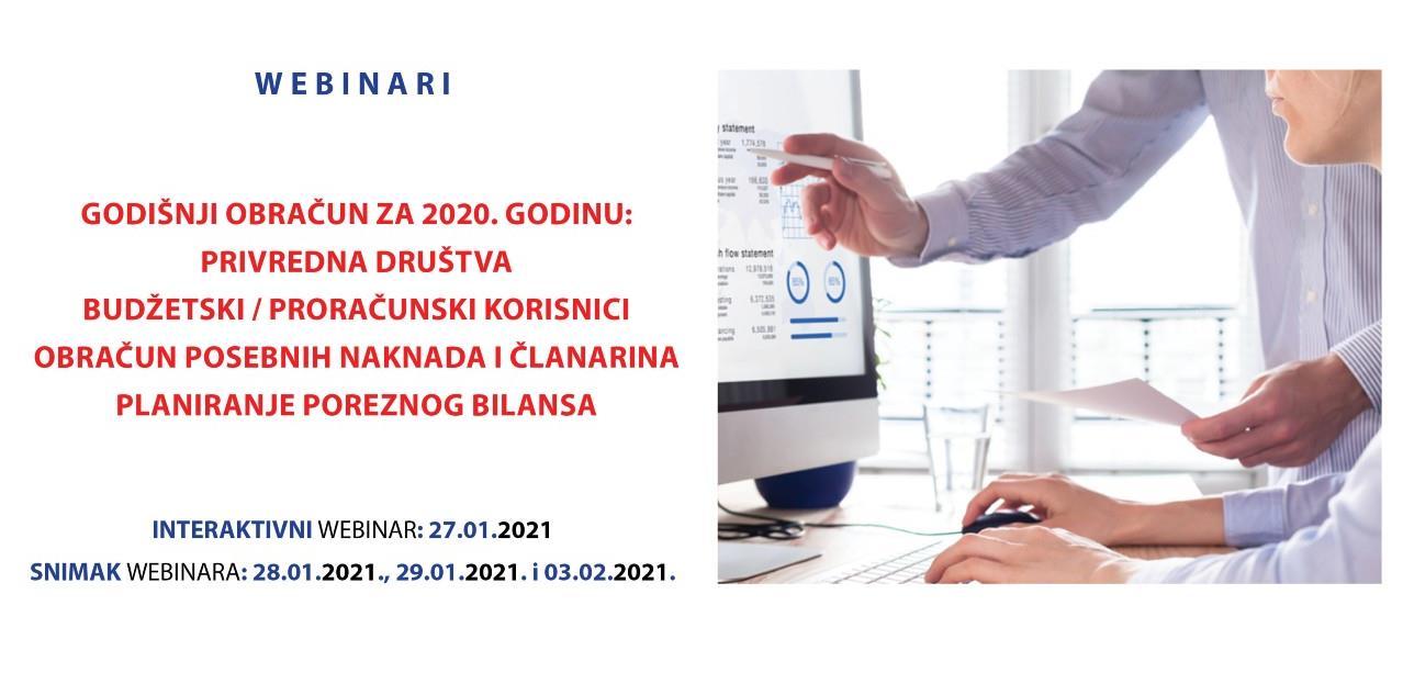REC interaktivni webinar: Godišnji obračun za 2020. godinu