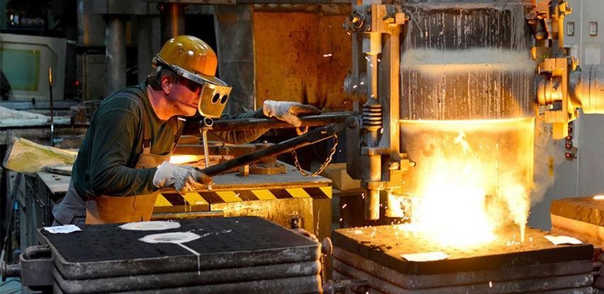 Trend slabljenja fizičkog obima industrijske proizvodnje u BiH