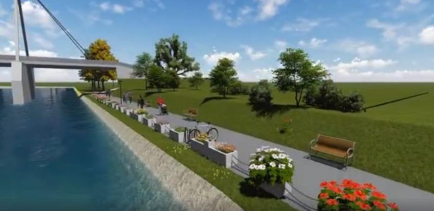 Pogledajte kako će izgledati šetalište na desnoj obali rijeke Bosne u Zenici