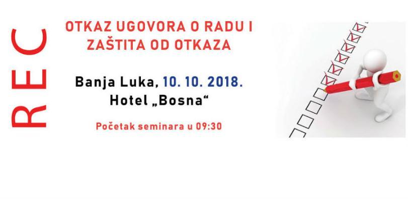 REC seminar: Otkaz ugovora o radu i zaštita od otkaza