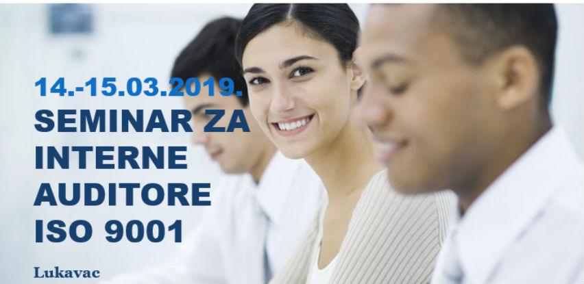 Seminar za interne auditore ISO 9001:2015, Lukavac