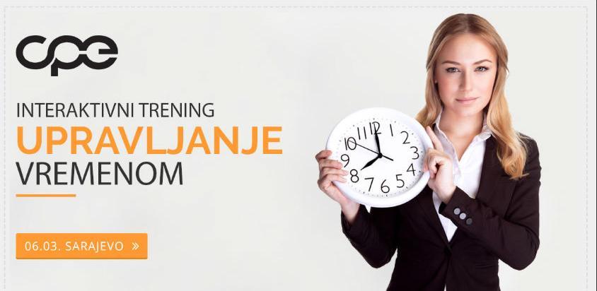 Interaktivni trening u Sarajevu: Naučite efikasno upravljati vremenom