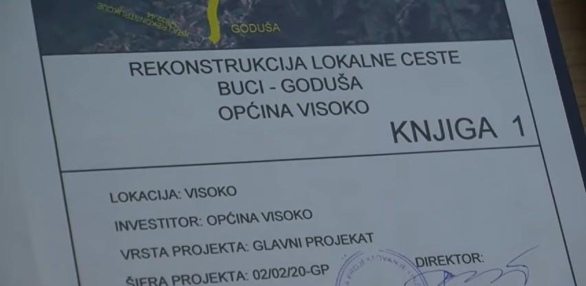 Izrada glavnog projekta rekonstrukcija lokalne ceste Buci – Goduša u Visokom