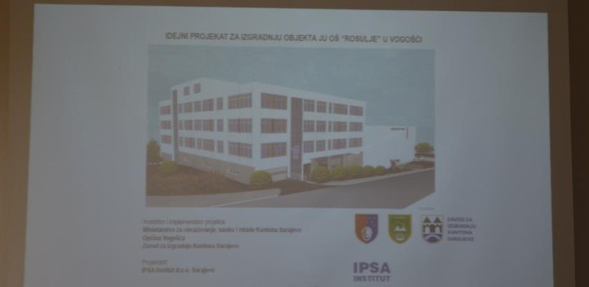 Prezentiran idejni projekt izgradnje objekta OŠ 'Rosulje' u Vogošći