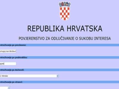 Povjerenstvo za sukobe interesa s interneta uklanja imovinske kartice