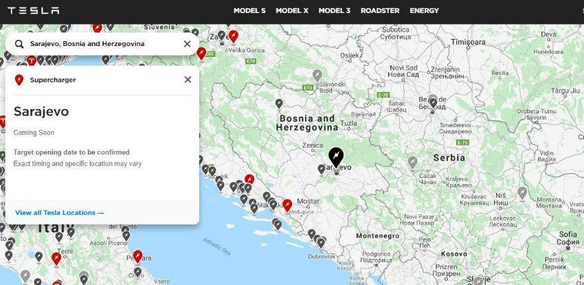 Tesla ima u planu gradnju i otvaranje "superpunjača" u Sarajevu