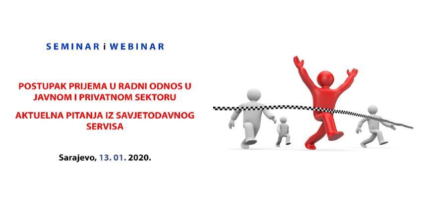 Postupak prijema u radni odnos i aktuelna pitanja iz savjetodavnog servisa