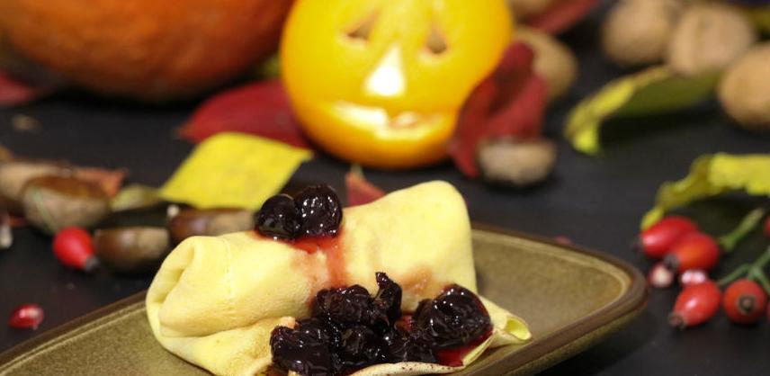 Halloween palačinke sa višnjama