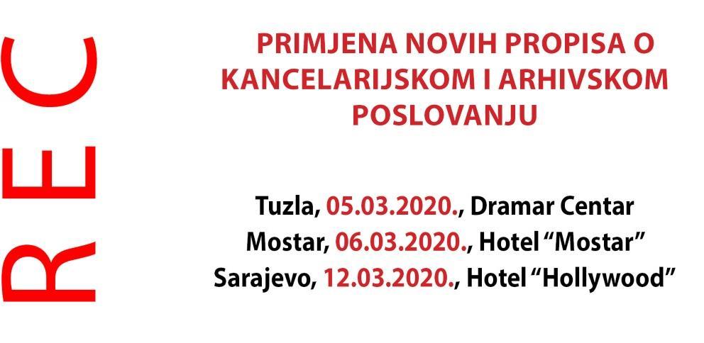 Primjena novih propisa o kancelarijskom i arhivskom poslovanju