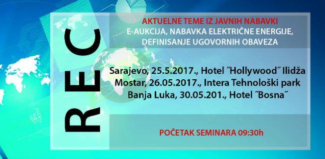 REC seminar: Aktuelne teme iz javnih nabavki
