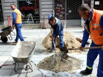 Sanacija betonskih ploča u Štrosmajerovoj