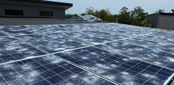 šteta na solarnim panelima