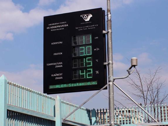 Puštena u rad prva automatska hidro-meteorološka stanica sa LED displejem