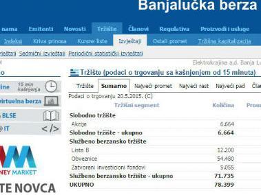 BLSE: Ostvaren promet od 3.440.026,96 KM