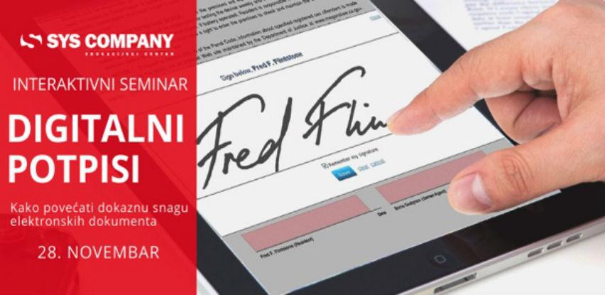SYS seminar: Digitalni potpisi