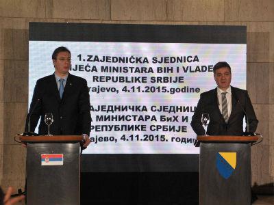 Zajednička sjednica vlada BiH i Srbije: Dogovoreni brojni projekti