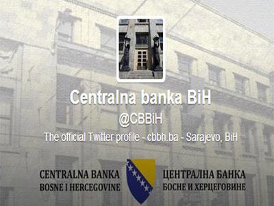 Centralna banka BiH otvorila profil na Twitteru