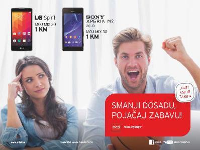 Odlični telefoni po cijeni od 1 KM uz tarifu Moj Mix 30