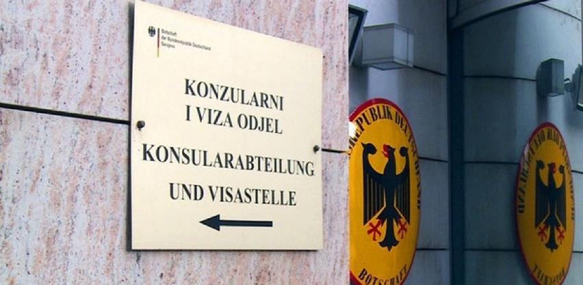 Odjel za vize Njemačke ambasade neće raditi u narednom periodu
