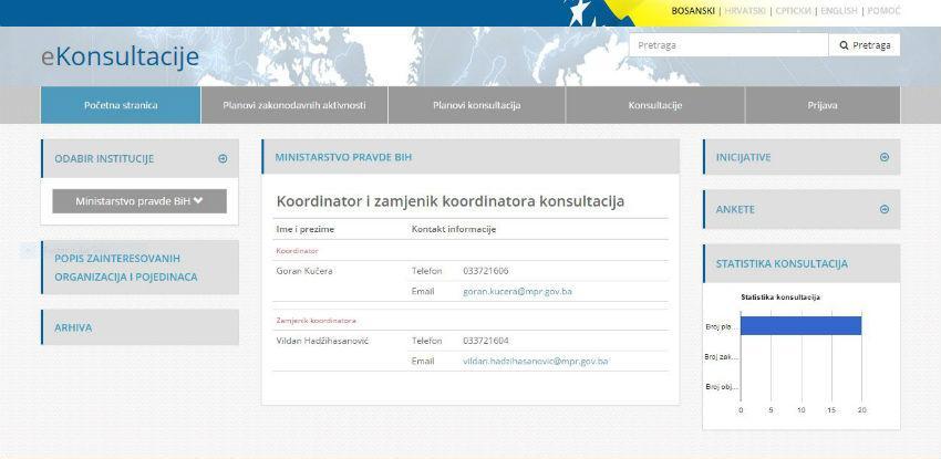 Povećan broj institucija koje koriste e-konsultacije