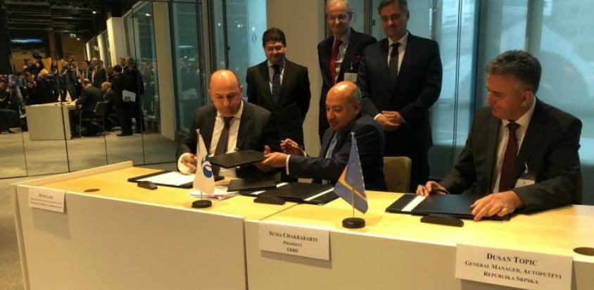 Potpisan sporazum s EBRD-om u iznosu od 750 miliona eura za 70 km autoputa