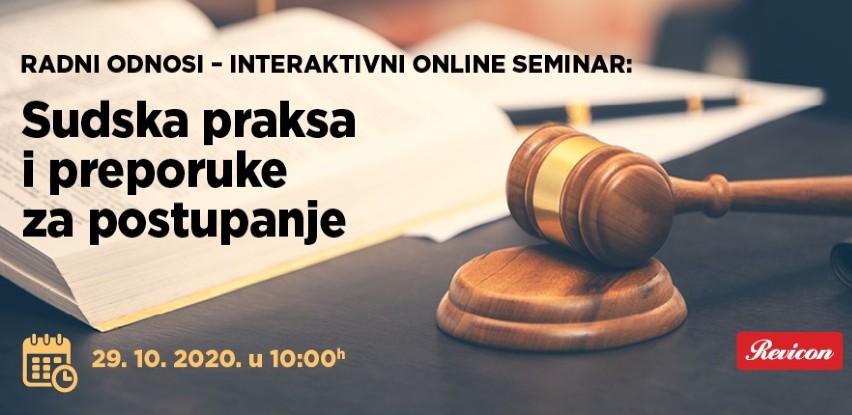 Interaktivni online seminar: Sudska praksa i preporuke za postupanje