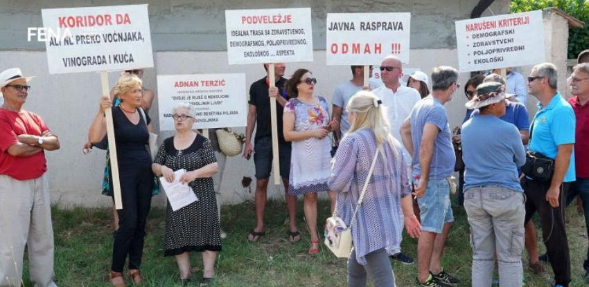 Mještani južnih dijelova Mostara traže promjenu trase koridora Vc