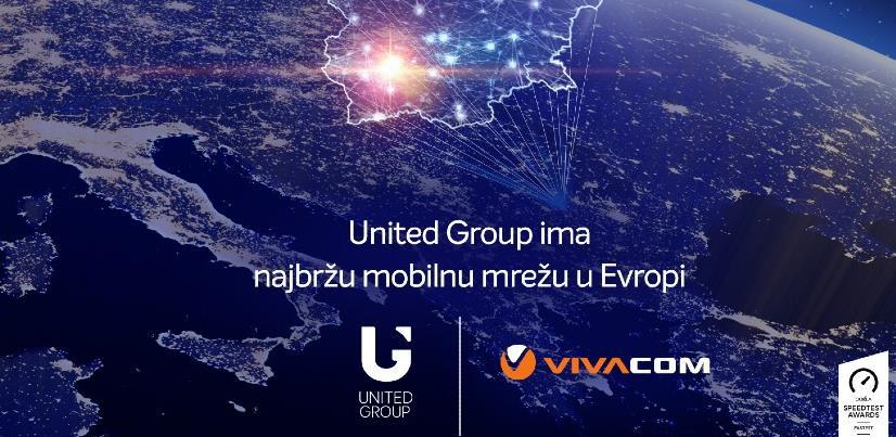 United Grupa ima najbržu mobilnu mrežu u Evropi