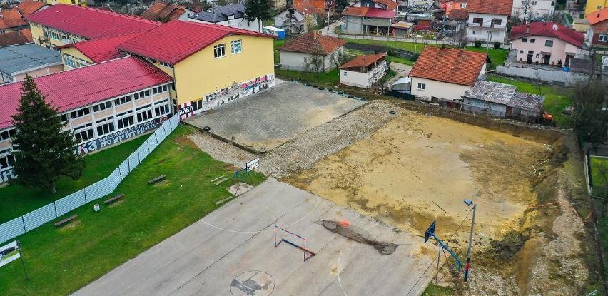 Nastavak radova na izgradnji sportske dvorane na Laušu