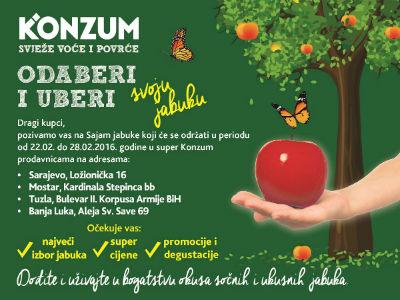 Do 28. februara Sajam jabuka u Konzumu