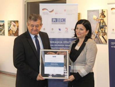 Grad Bijeljina certifikovan za povoljno poslovno okruženje