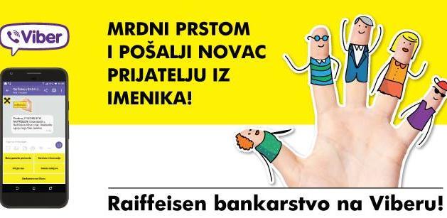 Raiffeisen bankarstvo na Viberu: Jednostavan način slanja novca