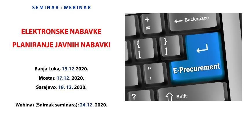 REC Webinar: Elektronske nabavke - planiranje javnih nabavki