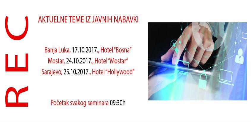 REC seminar: Aktuelne teme iz javnih nabavki