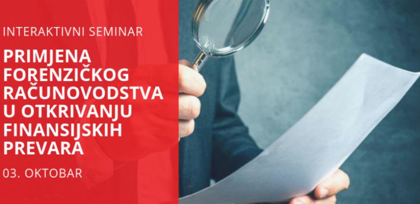 Seminar: Primjena forenzičkog računovodstva u otkrivanju finansijskih prevara