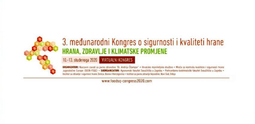 3. Međunarodni kongres o sigurnosti i kvaliteti hrane od 10.do 13. novembra