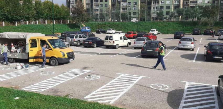 Plastična horizontalna signalizacija na parkinzima u općini Novi Grad Sarajevo