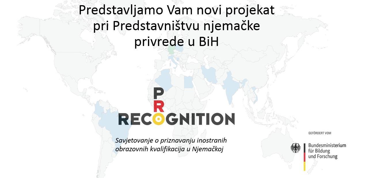 ProRecognition: Novi projekat pri Predstavništvu njemačke privrede u BiH
