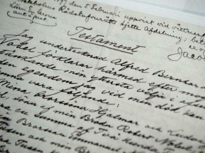 Testament Alfreda Nobela prvi put izložen u javnosti