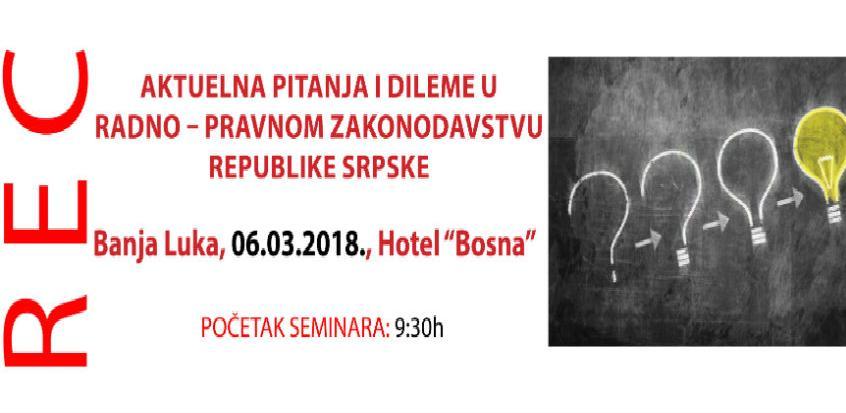 REC seminar u Banjoj Luci: Radni odnosi