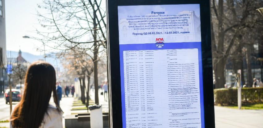 Objavljeni svi računi Gradske uprave Banja Luka