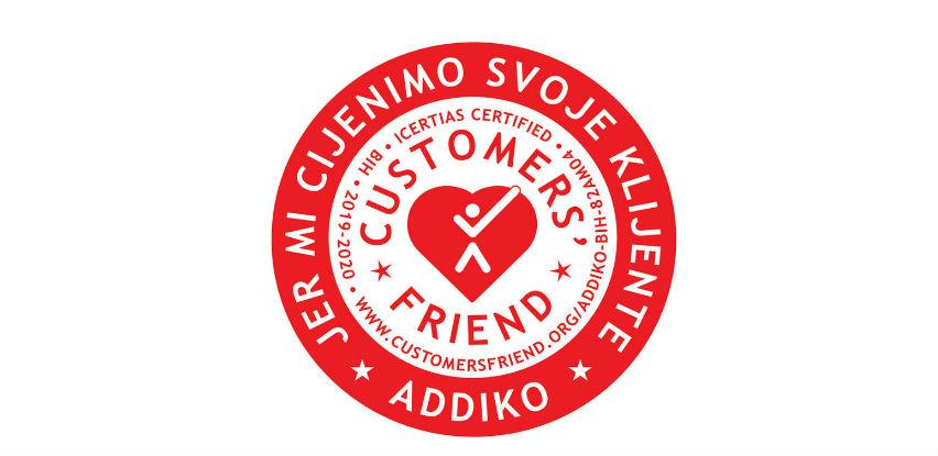 Addiko Bank dobila međunarodni certifikat "Customers' Friend"